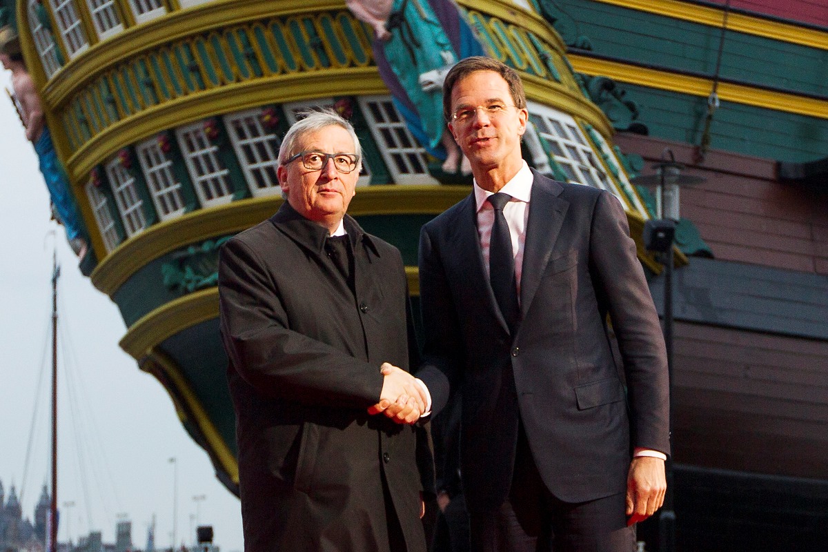 Jean-Claude Juncker und der niederländische Premierminister Mark Rutte 