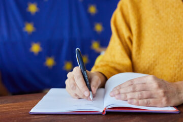 Unterschrift, Unterschreiben
