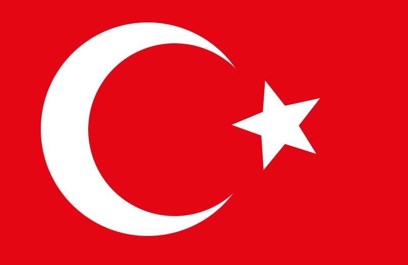 Staatsflagge der Türkei.