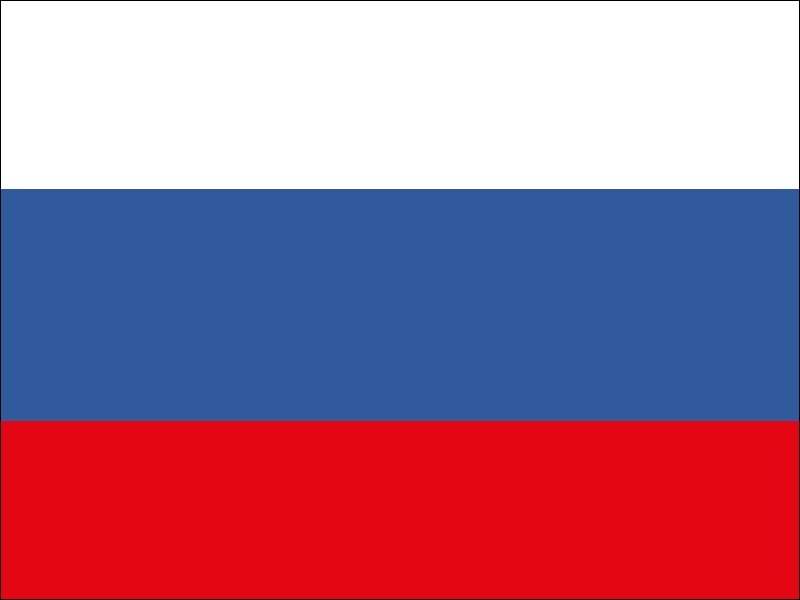russische Fahne in weiß, blau, rot